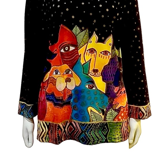 NEW Laurel Burch Canine Clan Top - Picture 2 of 8